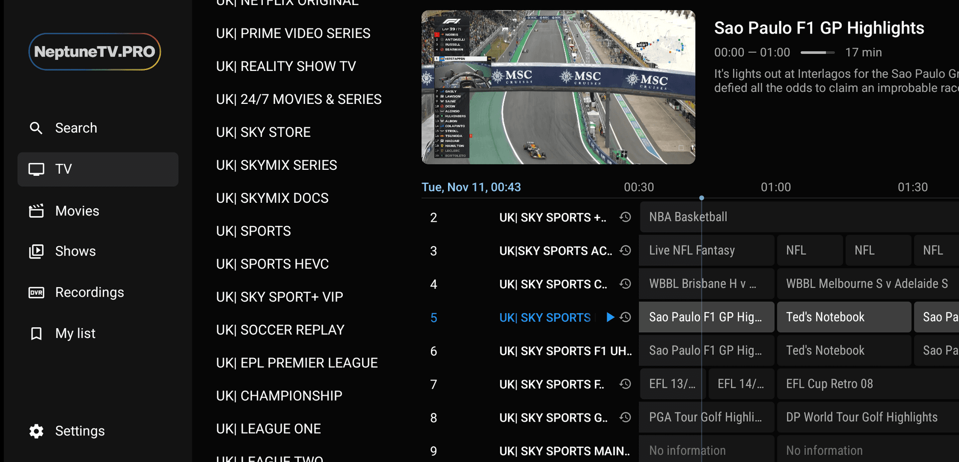 App #1 Interface